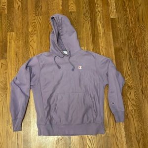 Vintage champion reverse weave purple hoodie size large